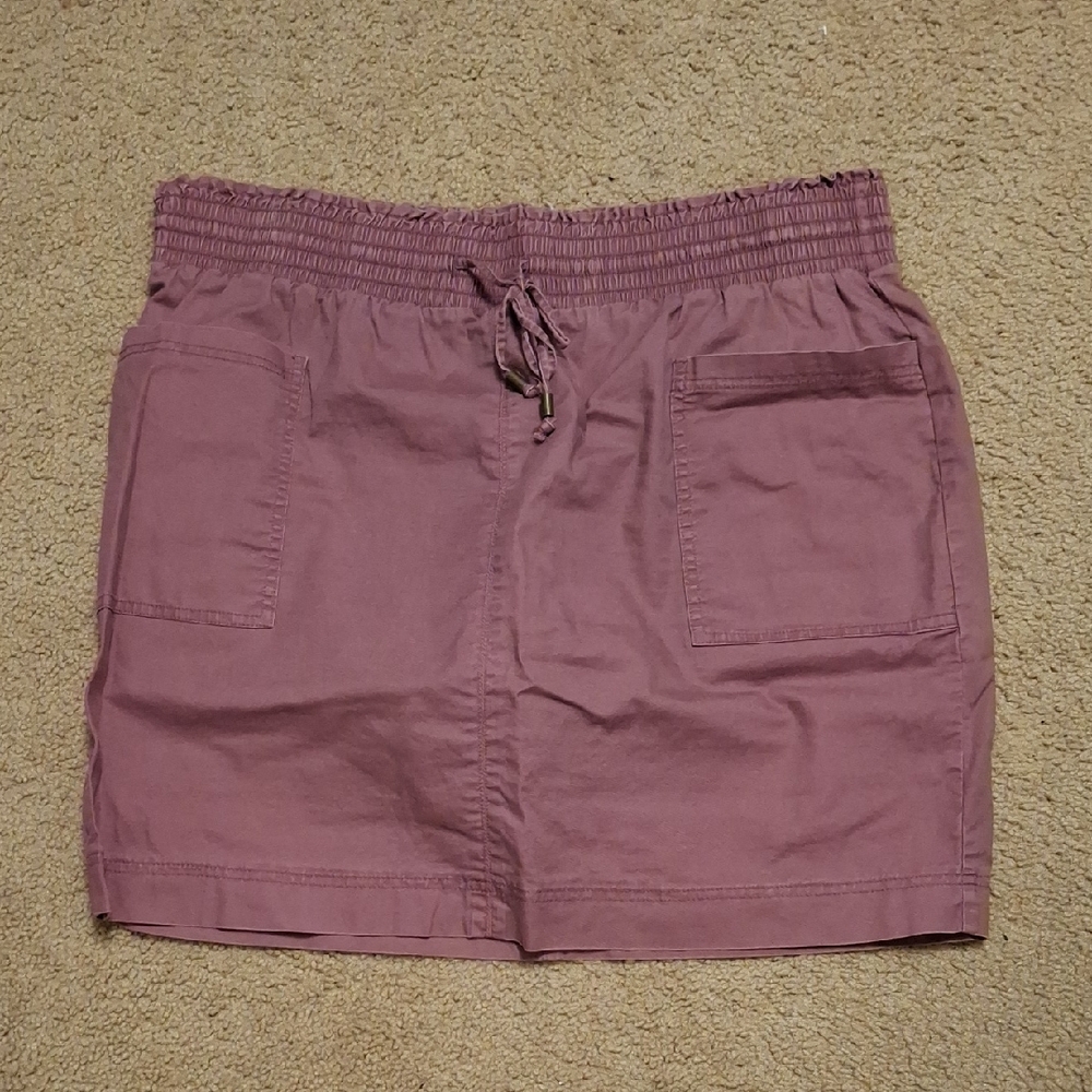 Terra & Sky Mauve Skirt with Drawstring